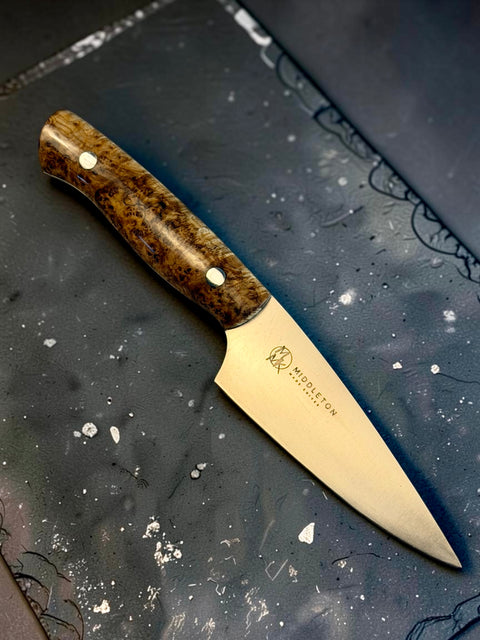 Black Ash Burl 4” Paring Knife