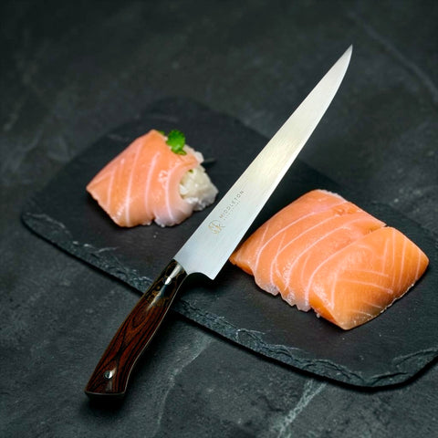 6-Piece Nitro-V Chef Knife Set with Walnut & Resin Handles