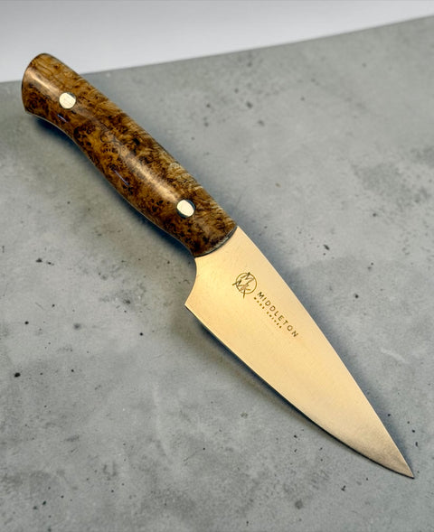 Black Ash Burl 4” Paring Knife